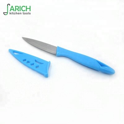 (JYKS-PK208-211) cheap stainless steel safe paring knife with blade cover