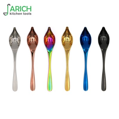 (JYKT-CS010 ) Hot selling stainless steel Saucier Drizzle Spoon with Spout